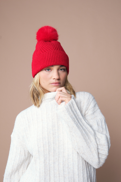 Czapka beanie Snow Luxe - Classic Red