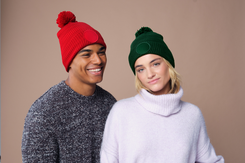 Czapka beanie z naszywką fana - Black