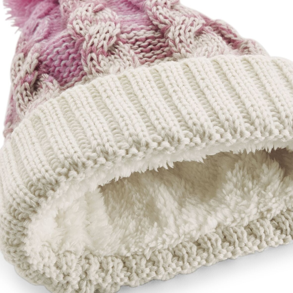 Czapka beanie Ombré  - Dusky Pink & Off White