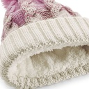 Czapka beanie Ombré  - Dusky Pink & Off White
