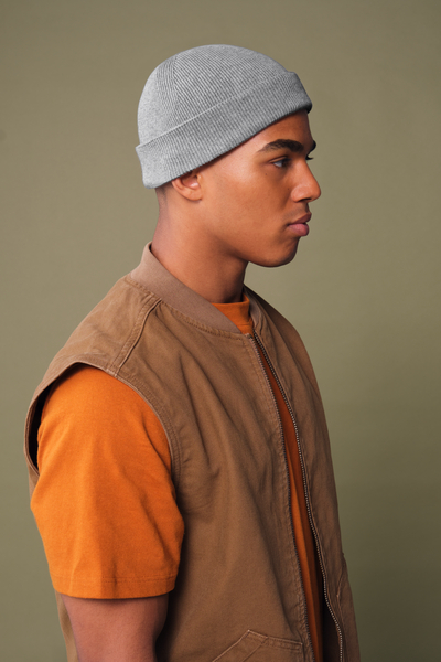 Czapka typu fisherman z organicznej bawełny - Ash