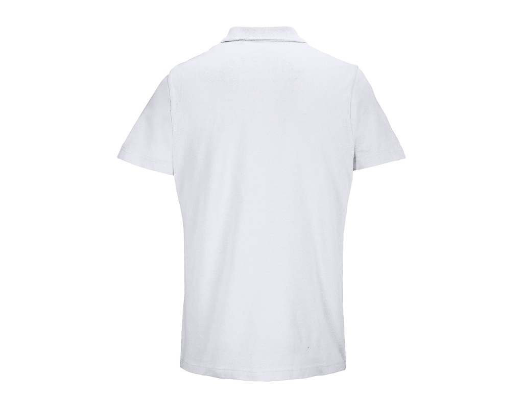 Koszulka polo unisex z krótkim rękawem - White
