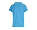 Damska koszulka polo z krótkim rękawem - Aqua