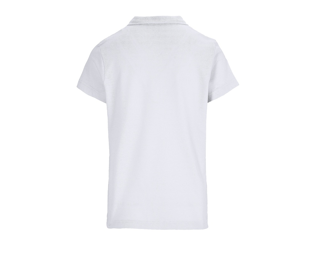 Damska koszulka polo z krótkim rękawem - White