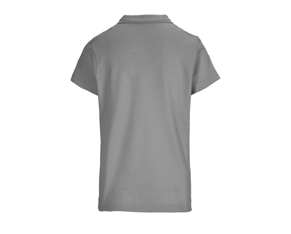 Damska koszulka polo z krótkim rękawem - Grey Melange