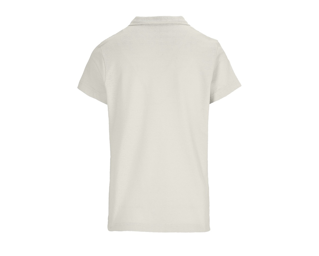 Damska koszulka polo z krótkim rękawem - Off White