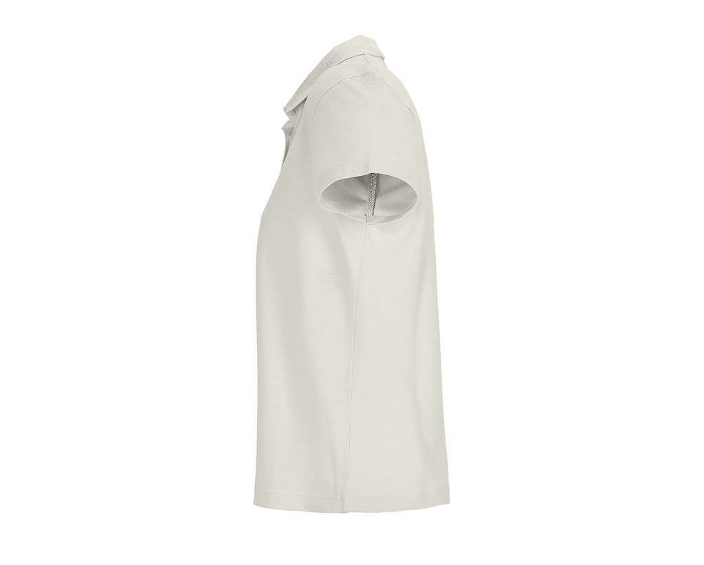 Damska koszulka polo z krótkim rękawem - Off White