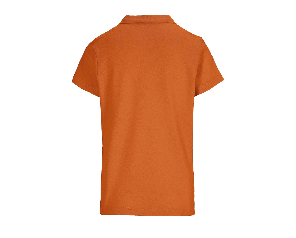 Damska koszulka polo z krótkim rękawem - Orange
