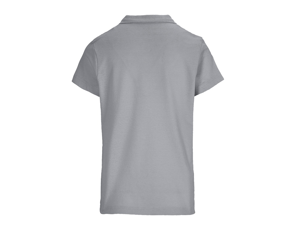 Damska koszulka polo z krótkim rękawem - Pure Grey