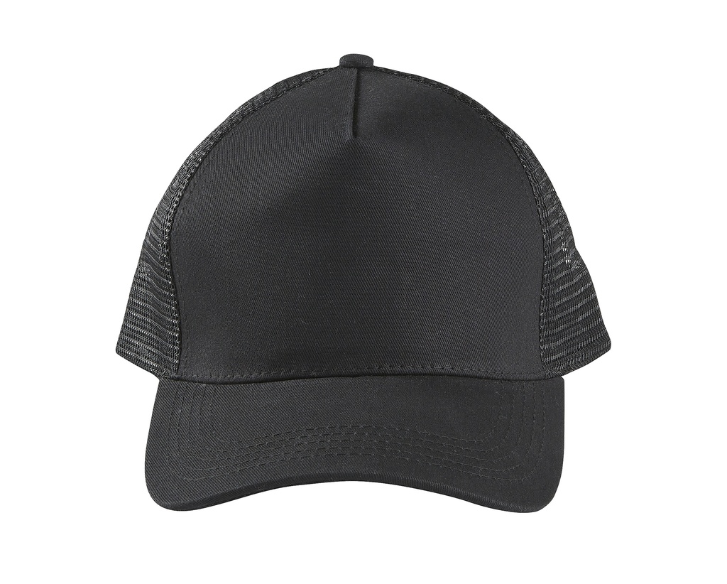 Czapka pięciopanelowa z regulacją - Black