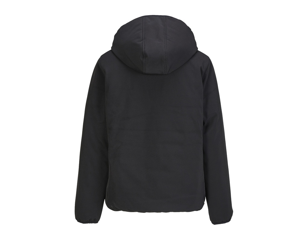 Damska pikowana kurtka softshellowa z kapturem - Black