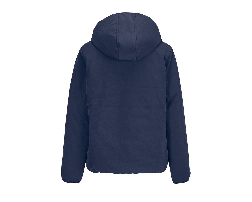 Damska pikowana kurtka softshellowa z kapturem - Abyss Blue