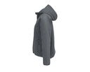Damska pikowana kurtka softshellowa z kapturem - Charcoal Grey (Solid)