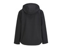 Damska kurtka softshellowa z kapturem, przedłużony tył - Black