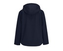 Damska kurtka softshellowa z kapturem, przedłużony tył - French Navy