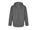 Męska kurtka softshell z kapturem, przedłużony tył - Charcoal Grey (Solid)