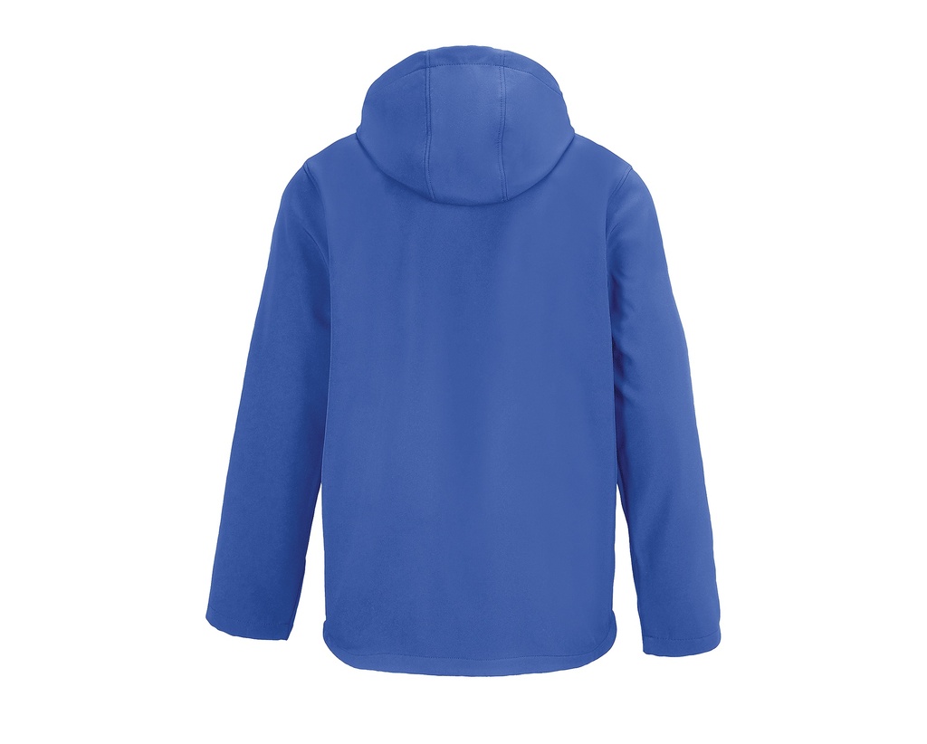 Męska kurtka softshell z kapturem, przedłużony tył - Royal Blue 241