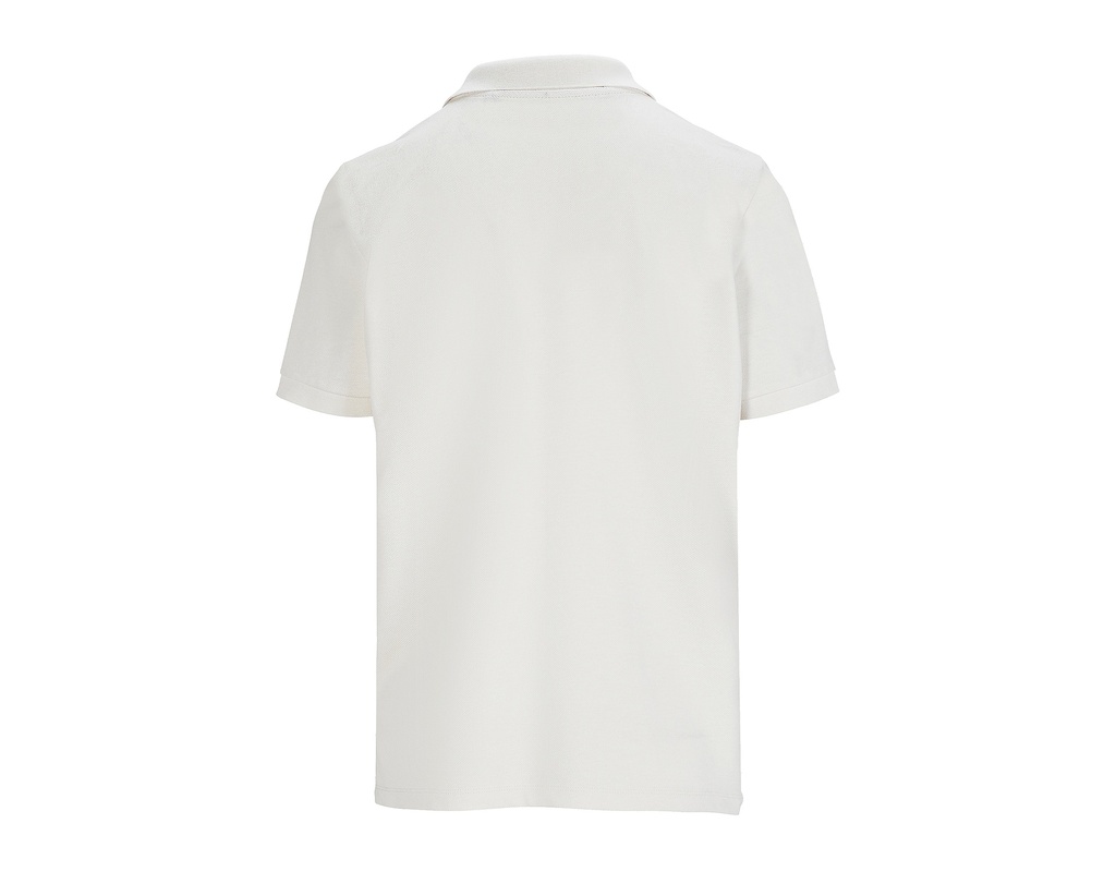 Damska koszulka polo z krótkim rękawem - Off White