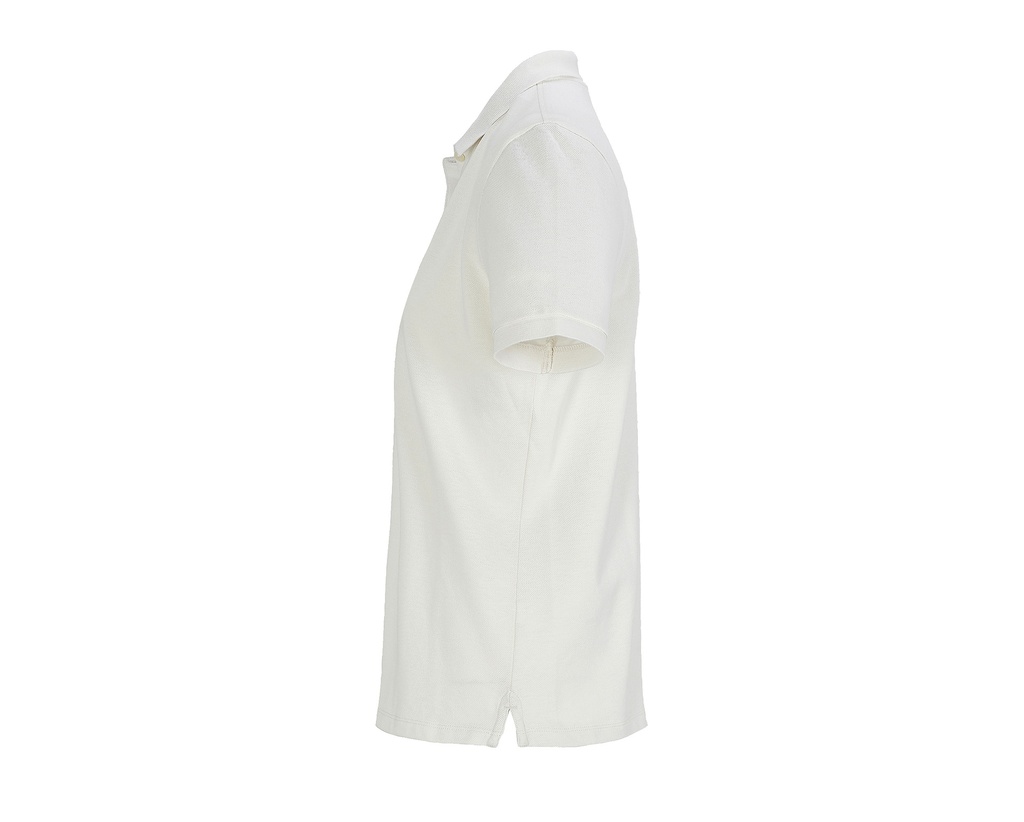 Damska koszulka polo z krótkim rękawem - Off White