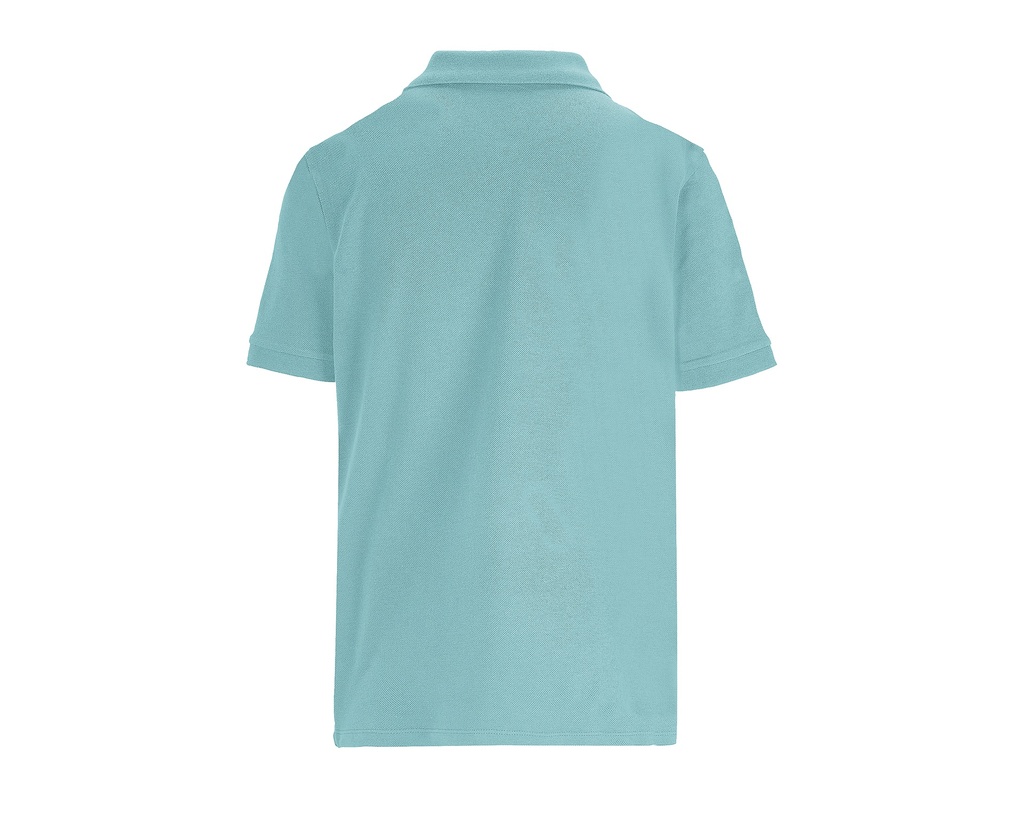 Damska koszulka polo z krótkim rękawem - Pool Blue