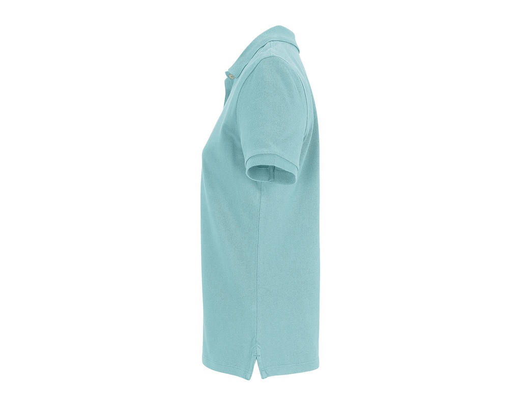 Damska koszulka polo z krótkim rękawem - Pool Blue