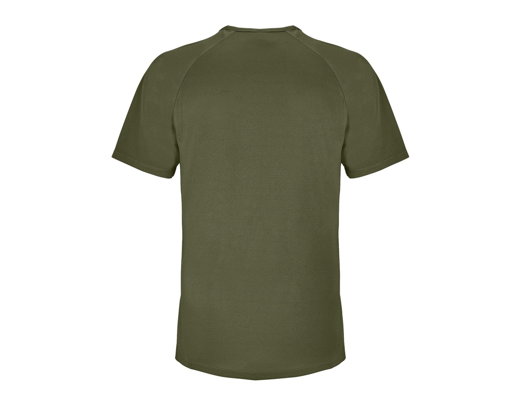 Koszulka sportowa męska z raglanowym rękawem - Army