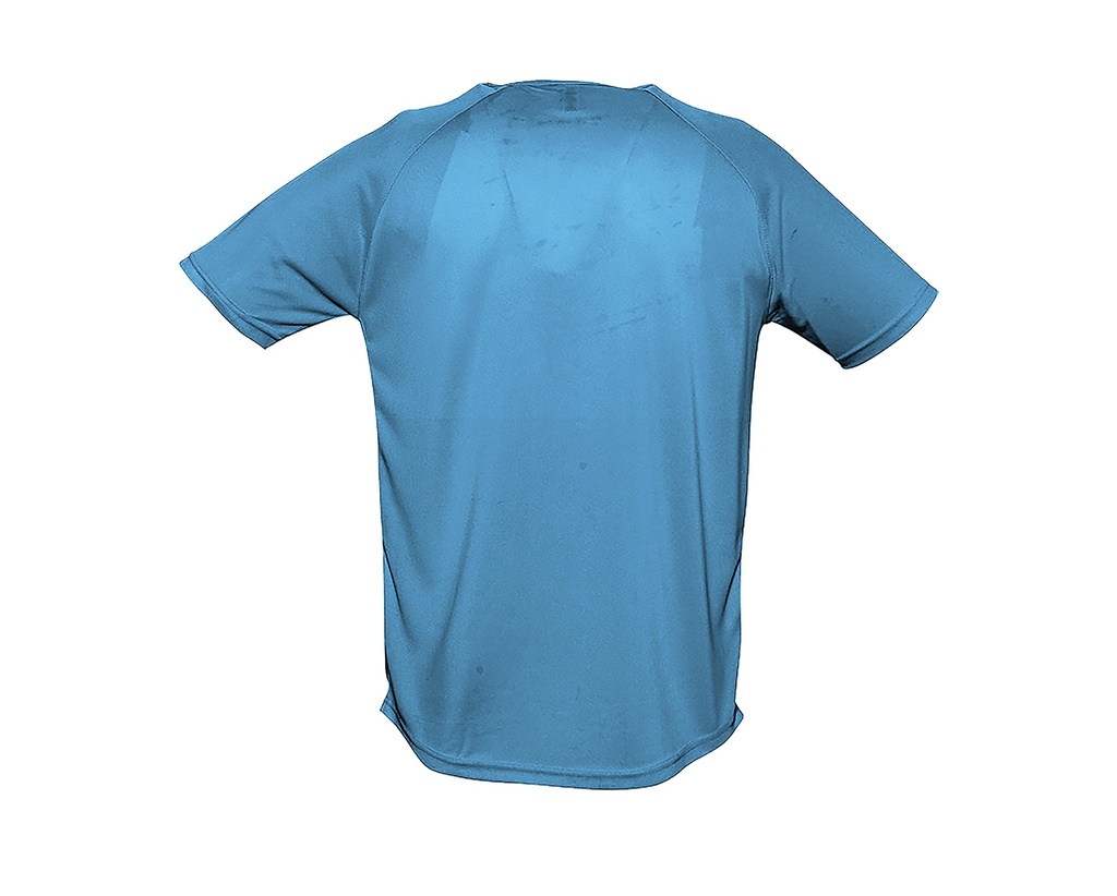 Koszulka sportowa męska z raglanowym rękawem - Aqua