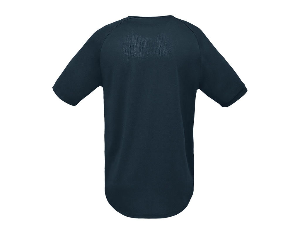 Koszulka sportowa męska z raglanowym rękawem - Petroleum Blue