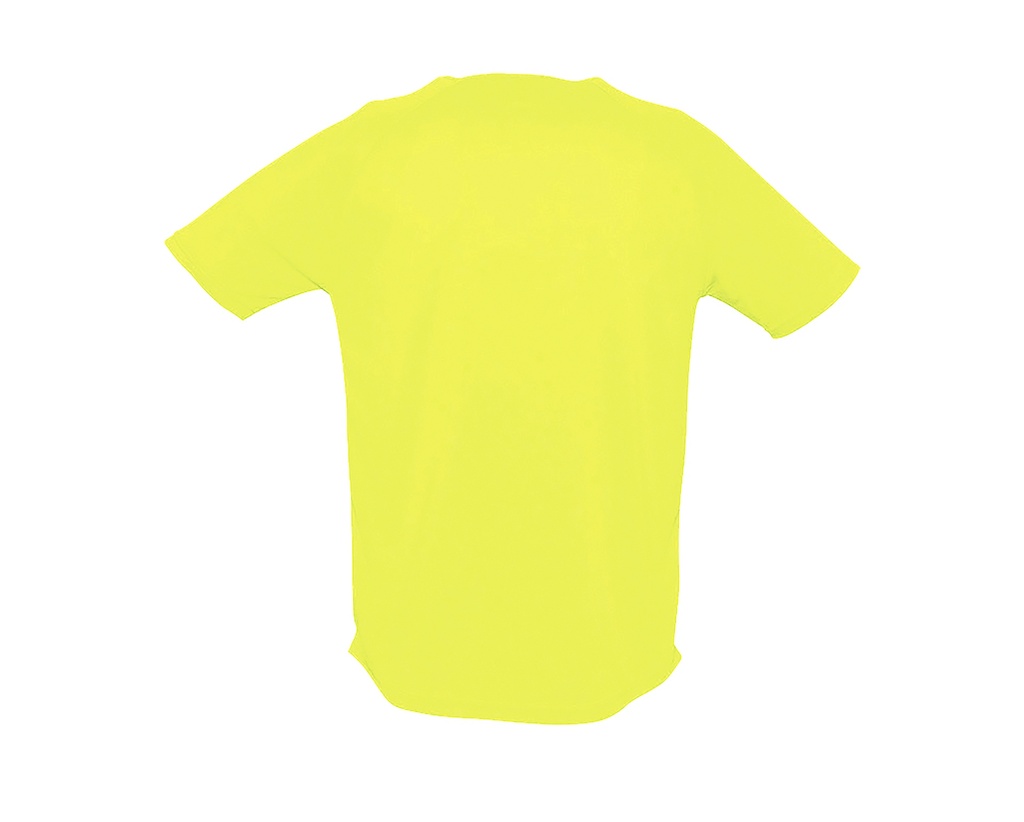 Koszulka sportowa męska z raglanowym rękawem - Neon Yellow
