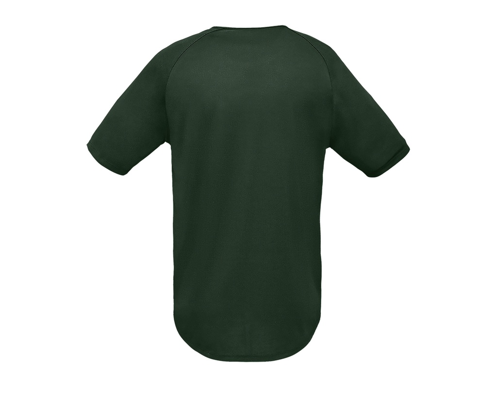 Koszulka sportowa męska z raglanowym rękawem - Forest Green