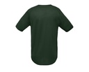 Koszulka sportowa męska z raglanowym rękawem - Forest Green