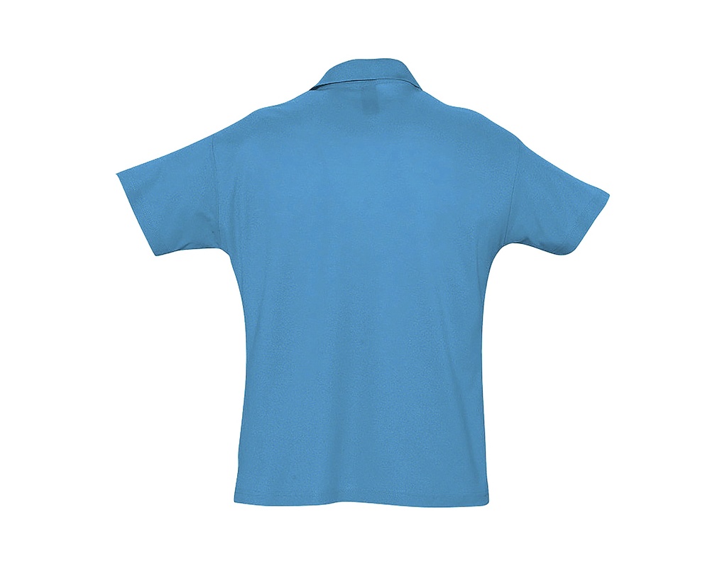 Koszulka polo klasyczna z krótkim rękawem - Aqua