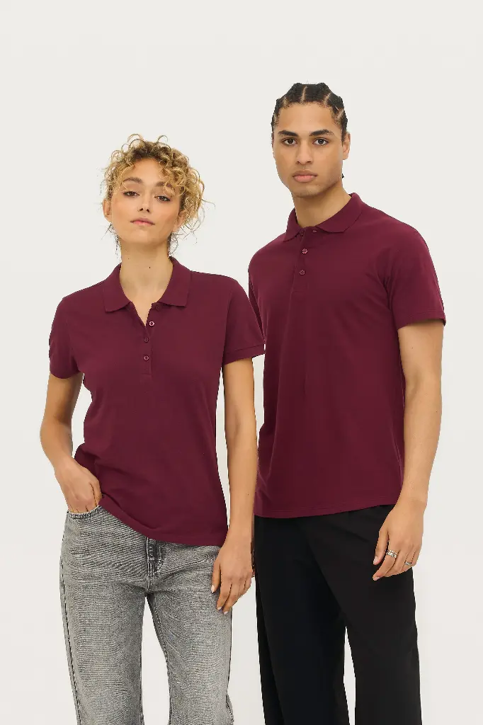 Koszulka polo klasyczna z krótkim rękawem - Ash (Heather)