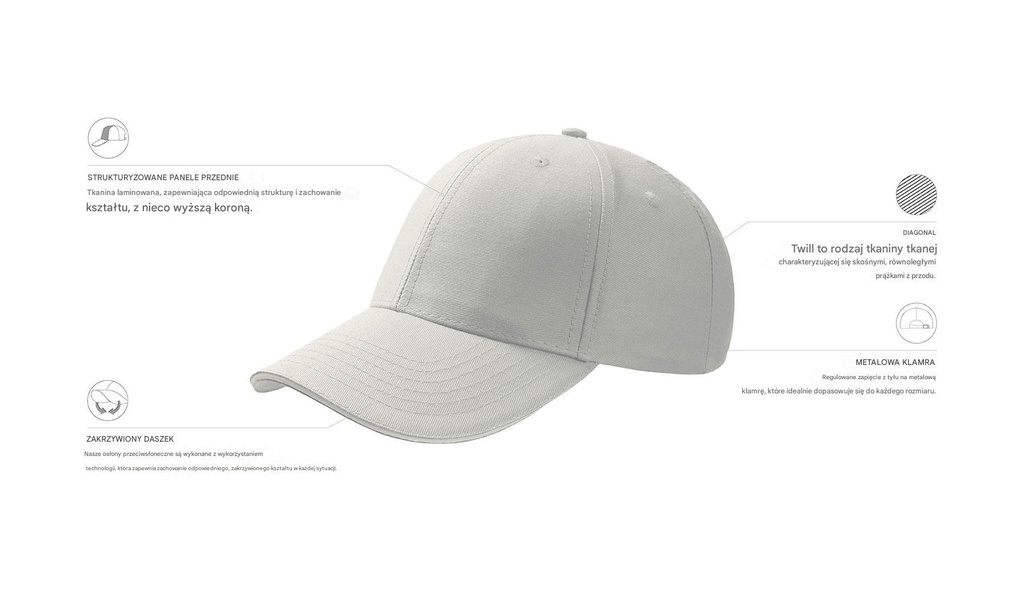 Czapka Sport Sandwich - White