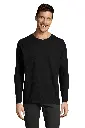 Męska koszulka z długim rękawem - Deep Black