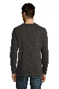 Męska koszulka z długim rękawem - Charcoal Melange