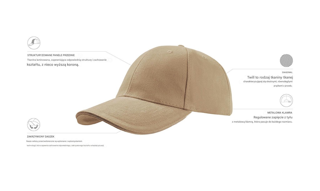 Czapka Liberty Sandwich - Khaki