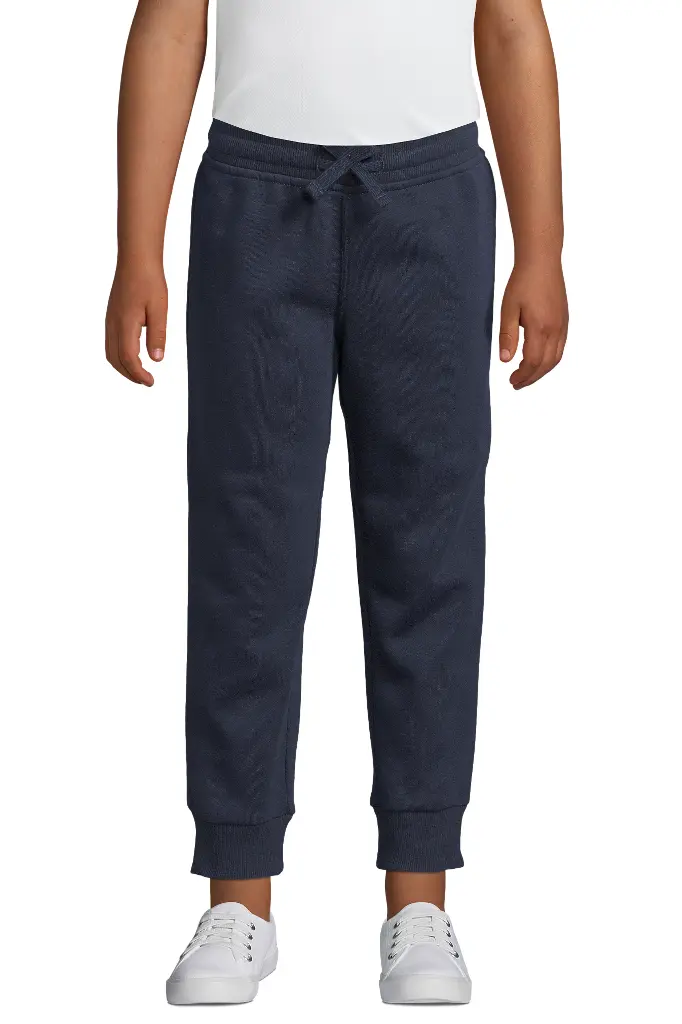 Spodnie dresowe dziecięce Slim z troczkiem - French Navy