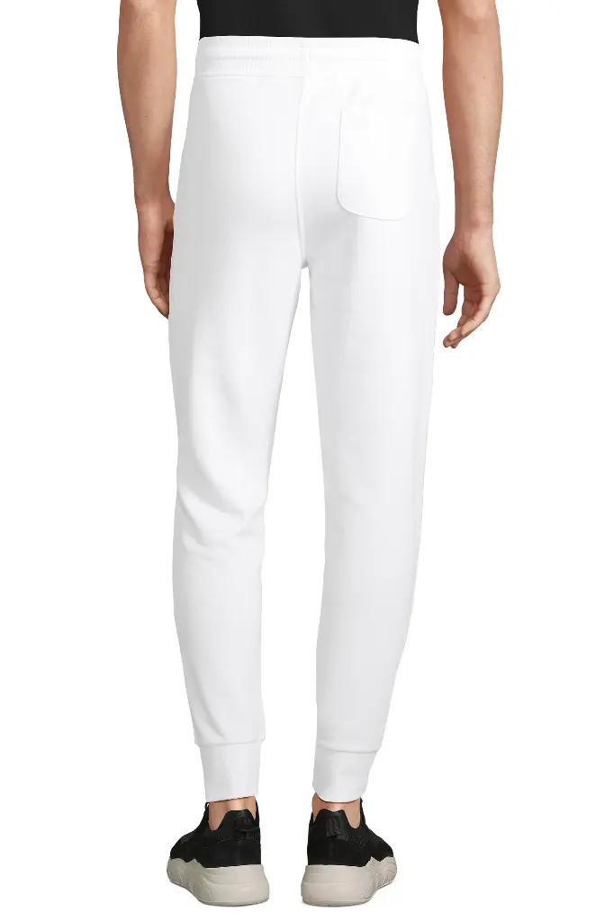 Męskie dopasowane spodnie dresowe Jake - White