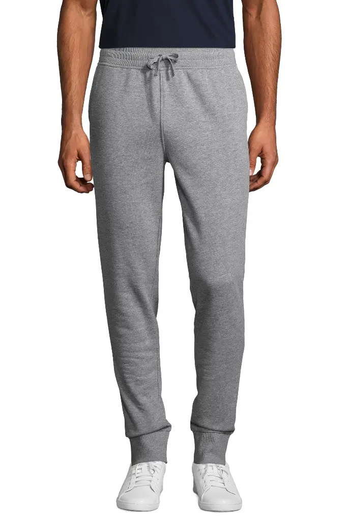 Męskie dopasowane spodnie dresowe Jake - Grey Melange