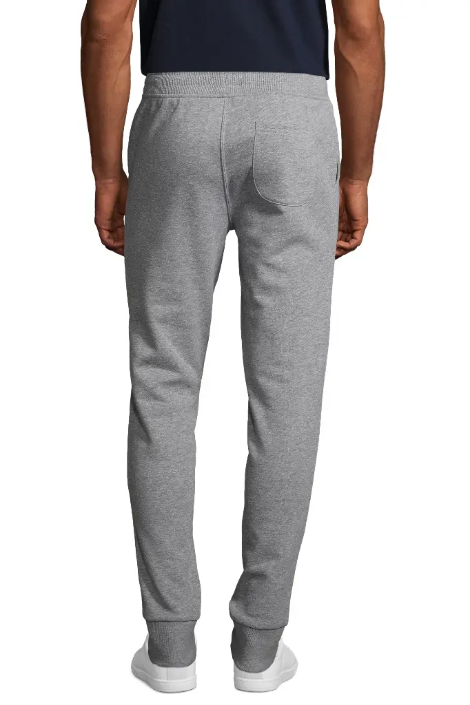 Męskie dopasowane spodnie dresowe Jake - Grey Melange