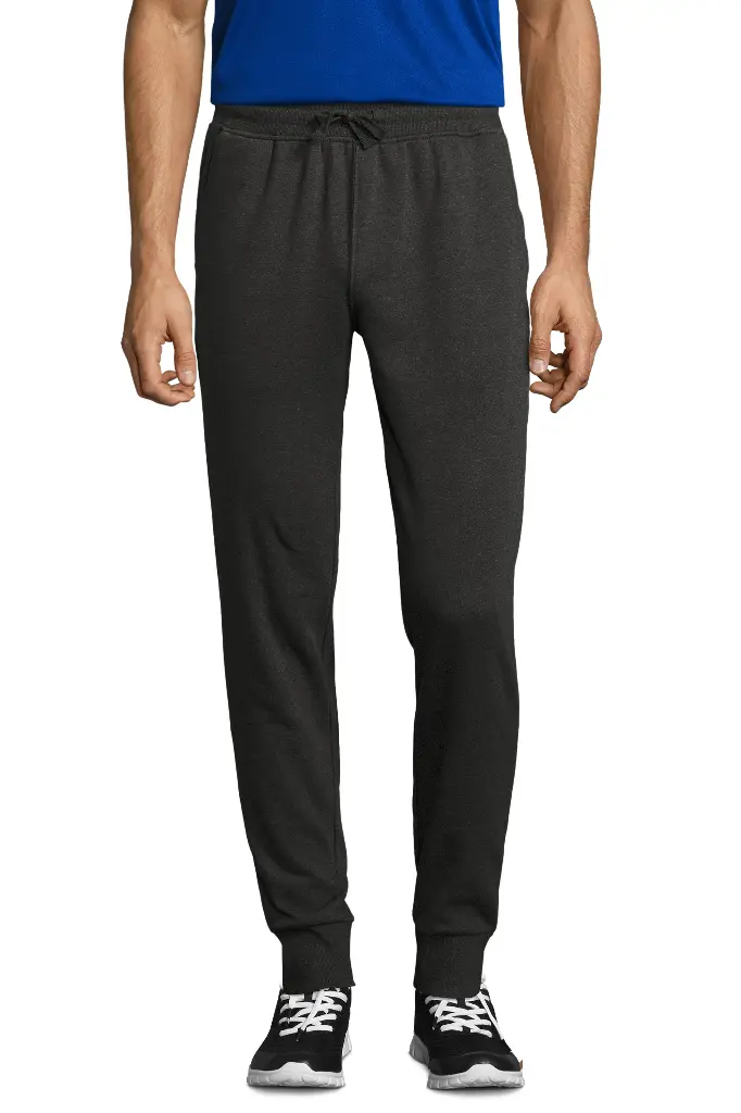 Męskie dopasowane spodnie dresowe Jake - Charcoal Melange
