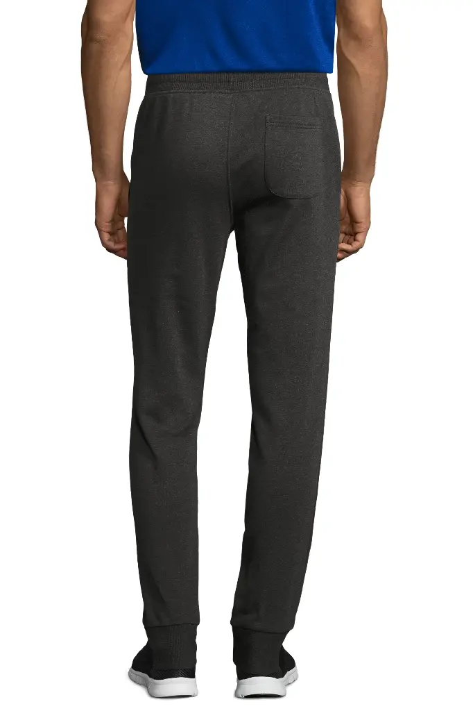 Męskie dopasowane spodnie dresowe Jake - Charcoal Melange