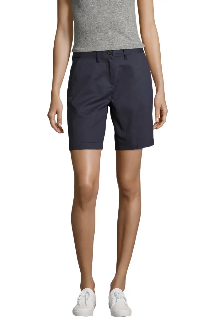 Damskie Bermudy Chino Jasper - French Navy