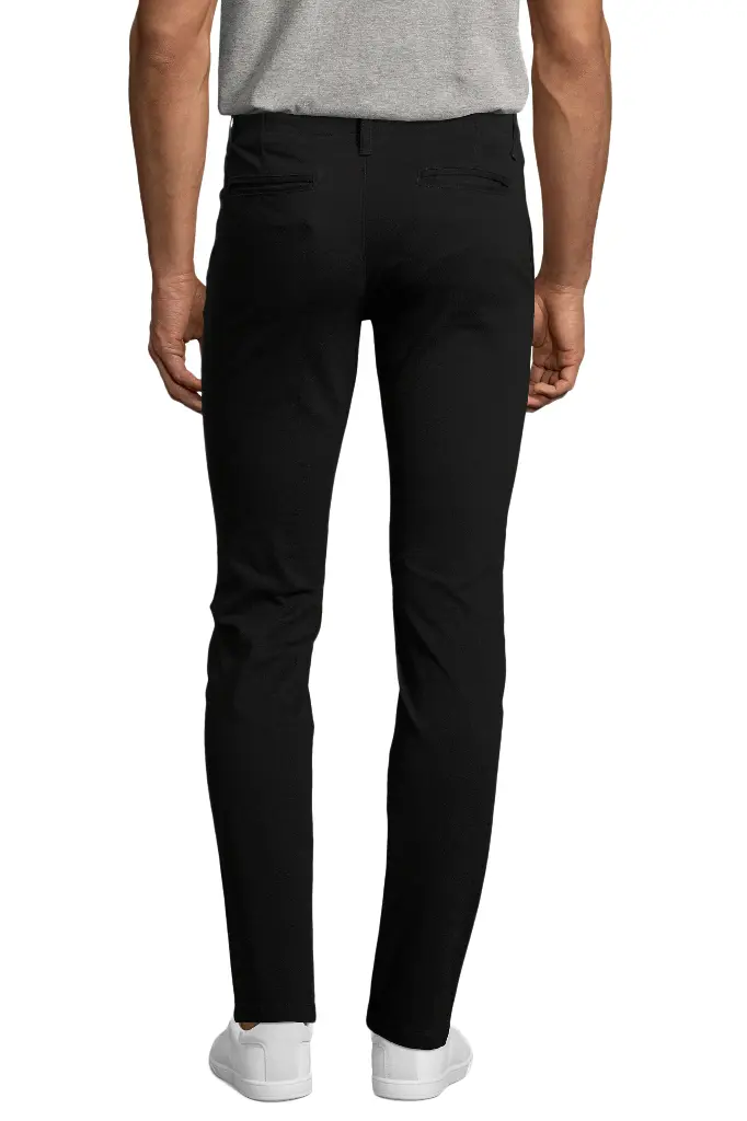 Męskie spodnie chino Jules – dł. 35 - Black