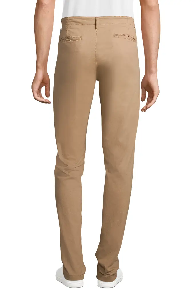 Męskie spodnie chino Jules – dł. 35 - Chestnut