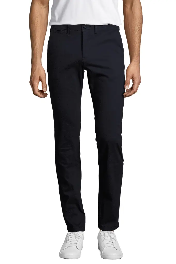 Męskie spodnie chino Jules – dł. 35 - French Navy