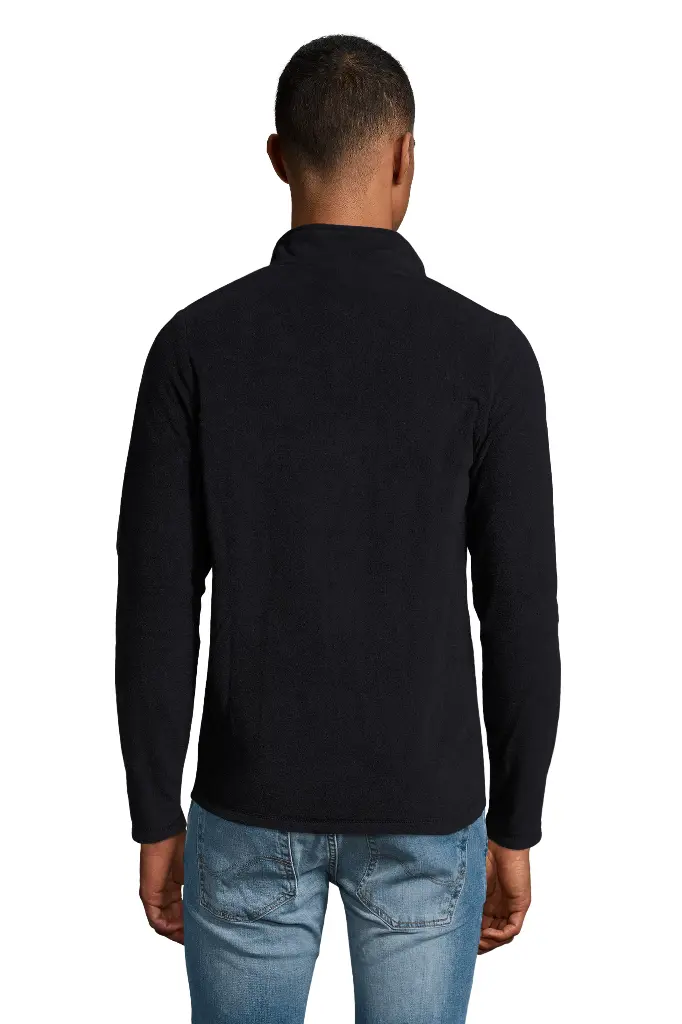 Męska bluza polarowa ze stójką - Navy