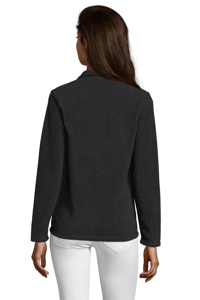 Damska bluza polarowa ze stójką - Black