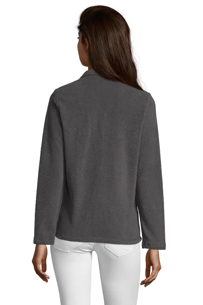 Damska bluza polarowa ze stójką - Charcoal Grey (Solid)